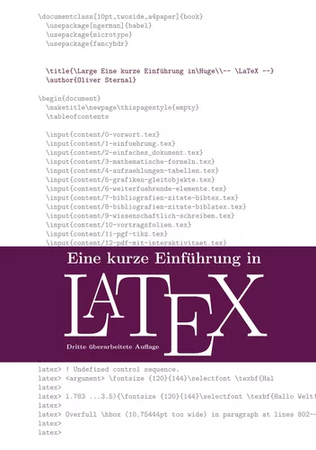 Eine kurze Einführung in LaTeX