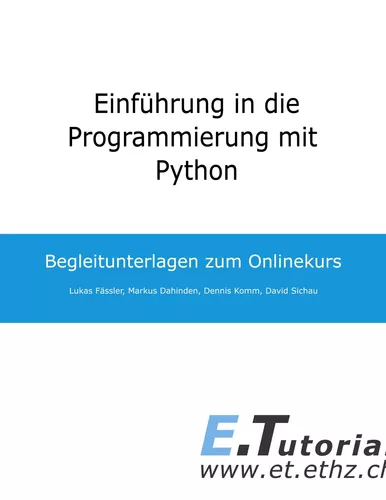 Einführung in die Programmierung mit Python