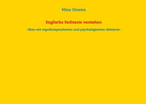 Englische Fachtexte verstehen