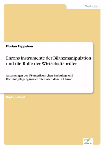 Enrons Instrumente der Bilanzmanipulation und die Rolle der Wirtschaftsprüfer