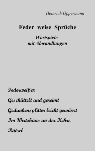 Feder Weise Spruche