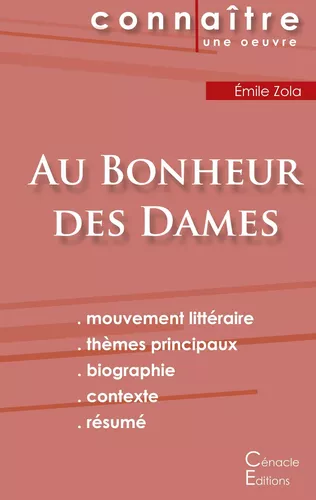 Fiche de lecture Au Bonheur des Dames de Émile Zola (Analyse littéraire de référence et résumé complet)
