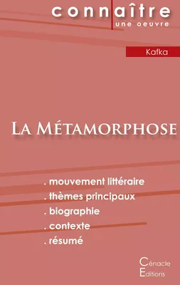 Fiche de lecture La Métamorphose de Kafka (Analyse littéraire de référence et résumé complet)