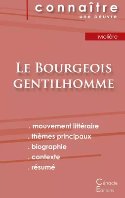 Fiche de lecture Le Bourgeois gentilhomme de Molière (Analyse littéraire de référence et résumé complet)