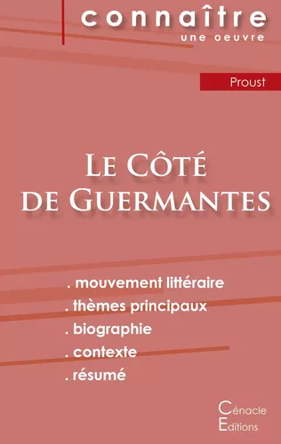 Fiche de lecture Le Côté de Guermantes de Marcel Proust (analyse littéraire de référence et résumé complet)