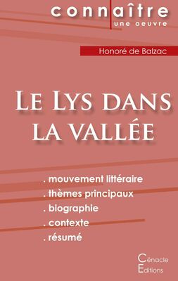 Fiche de lecture Le Lys dans la vallée de Balzac (Analyse littéraire de référence et résumé complet)