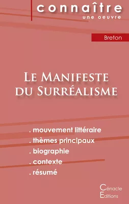 Fiche de lecture Le Manifeste du Surréalisme de André Breton (Analyse littéraire de référence et résumé complet)