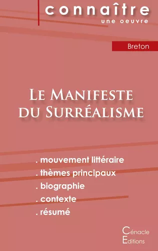 Fiche de lecture Le Manifeste du Surréalisme de André Breton (Analyse littéraire de référence et résumé complet)