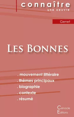 Fiche de lecture Les Bonnes de Jean Genet (analyse littéraire de référence et résumé complet)