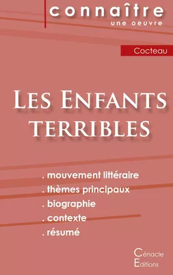 Fiche de lecture Les Enfants terribles de Jean Cocteau (Analyse littéraire de référence et résumé complet)