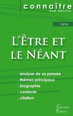 Fiche de lecture L'Être et le Néant de Jean-Paul Sartre (Analyse philosophique de référence et résumé complet)