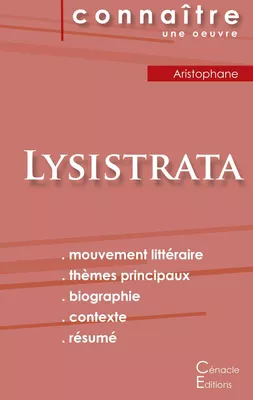 Fiche de lecture Lysistrata (Analyse littéraire de référence et résumé complet)