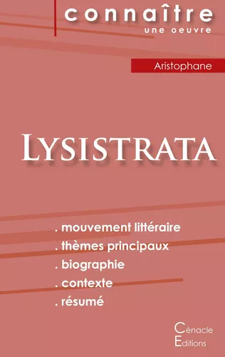 Fiche de lecture Lysistrata (Analyse littéraire de référence et résumé complet)