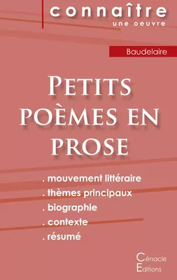Fiche de lecture Petits poèmes en prose de Baudelaire (Analyse littéraire de référence et résumé complet)