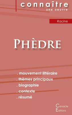 Fiche de lecture Phèdre de Jean Racine (Analyse littéraire de