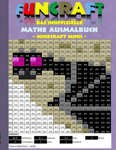Funcraft Das Inoffizielle Mathe Ausmalbuch Minecraft Minis