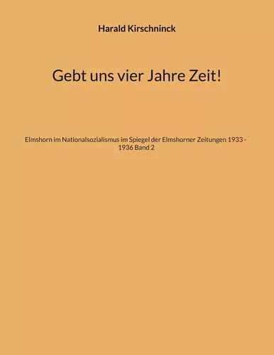 Gebt uns vier Jahre Zeit!