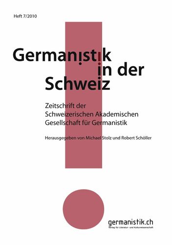 Germanistik in der Schweiz