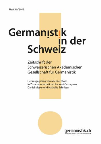 Germanistik in der Schweiz