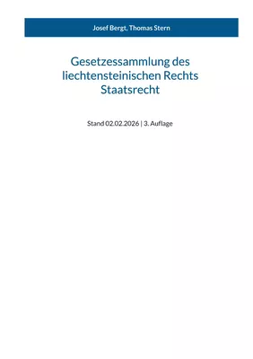 Gesetzessammlung des liechtensteinischen Rechts - Staatsrecht