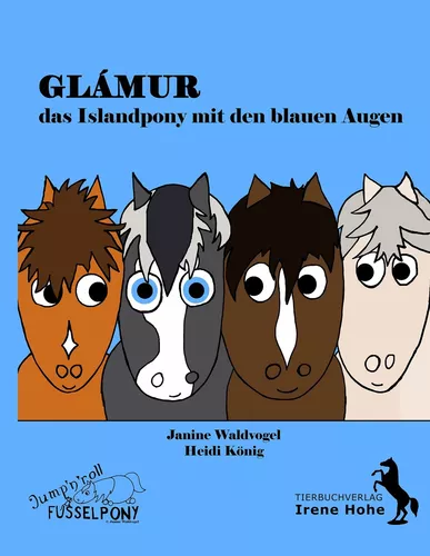 Glámur, das Islandpony mit den blauen Augen