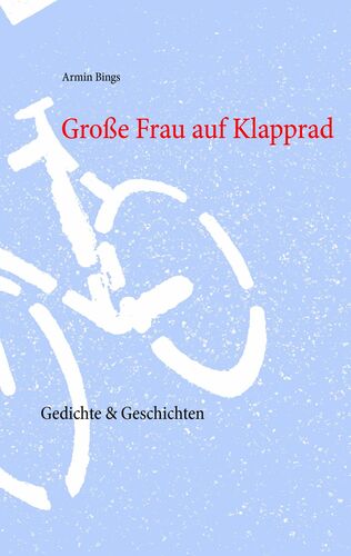 Große Frau auf Klapprad