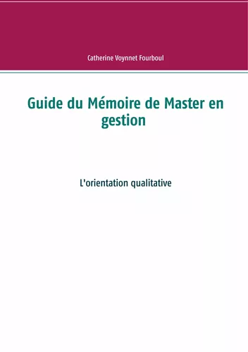 Guide du Mémoire de Master en gestion