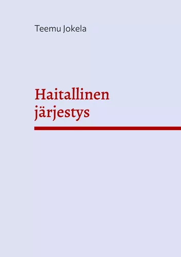 Haitallinen järjestys