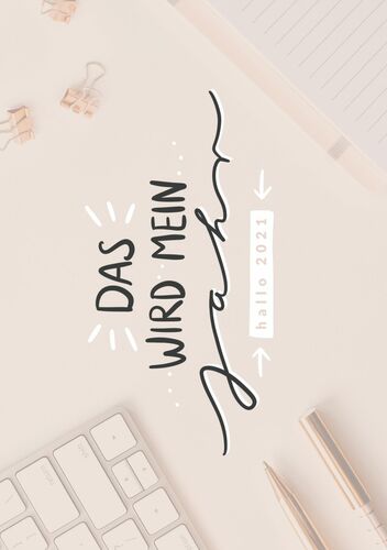 Hallo 2021 - dein #nurwasichmag Planer