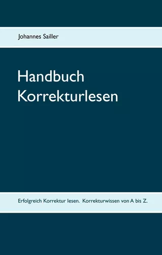 Handbuch Korrekturlesen