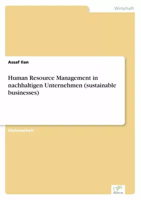 Human Resource Management in nachhaltigen Unternehmen (sustainable businesses)