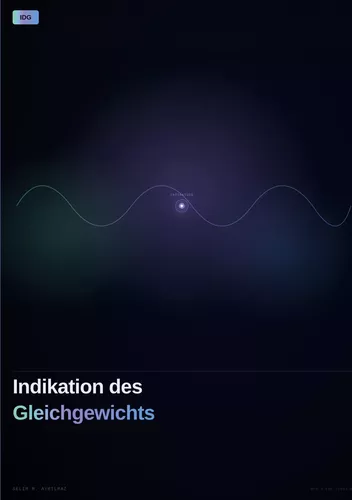 Indikation des Gleichgewichts