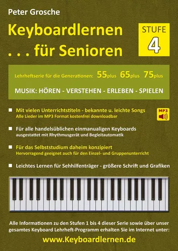 Keyboardlernen für Senioren (Stufe 4)