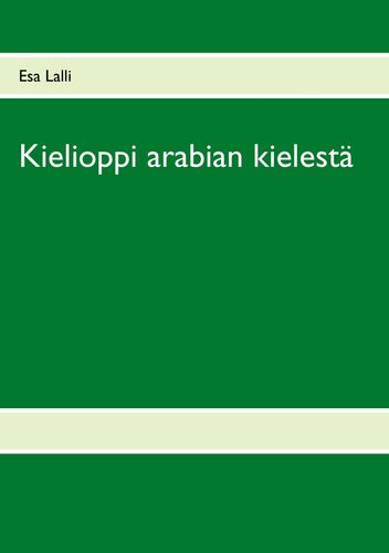 Kielioppi arabian kielestä