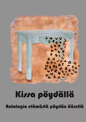 Kissa pöydällä