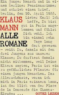 Klaus Mann - Alle Romane