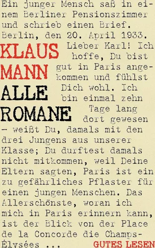 Klaus Mann - Alle Romane