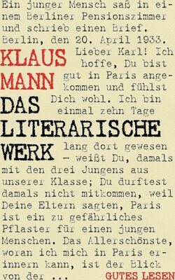 Klaus Mann - Das literarische Werk