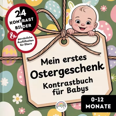 Kontrastbuch für Babys: Mein erstes Ostergeschenk