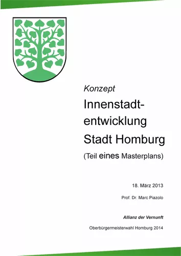 Konzept Innenstadtentwicklung Stadt Homburg