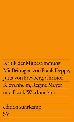 Kritik der Mitbestimmung