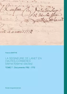 La seigneurie de Lanet en Hautes-Corbières (Vème-XIXème siècles)