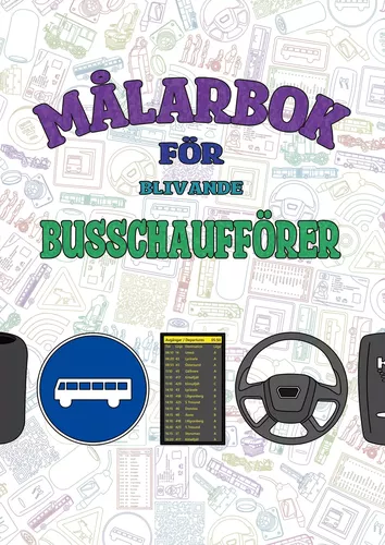Målarbok för blivande busschaufförer
