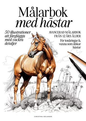 Målarbok med hästar