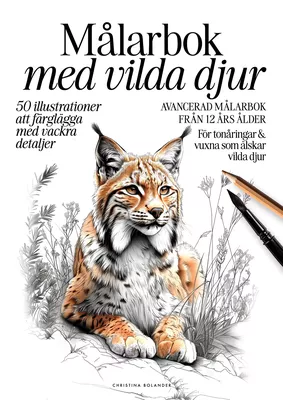 Målarbok med vilda djur