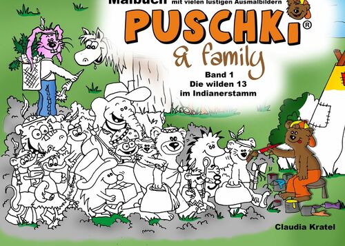 Malbuch zu PUSCHKI & family