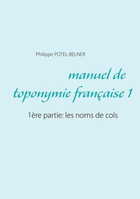 Manuel de toponymie française