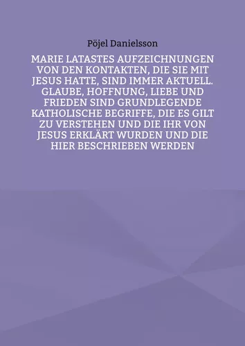 Marie Latastes Aufzeichnungen von den Kontakten, die sie mit Jesus hatte, sind immer aktuell. Glaube, Hoffnung, Liebe und Frieden sind grundlegende katholische Begriffe, die es gilt zu verstehen und die ihr von Jesus erklärt wurden und die hier beschriebe