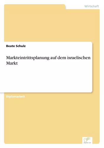 Markteintrittsplanung auf dem israelischen Markt