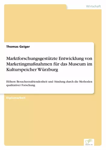 Marktforschungsgestützte Entwicklung von Marketingmaßnahmen für das Museum im Kulturspeicher Würzburg